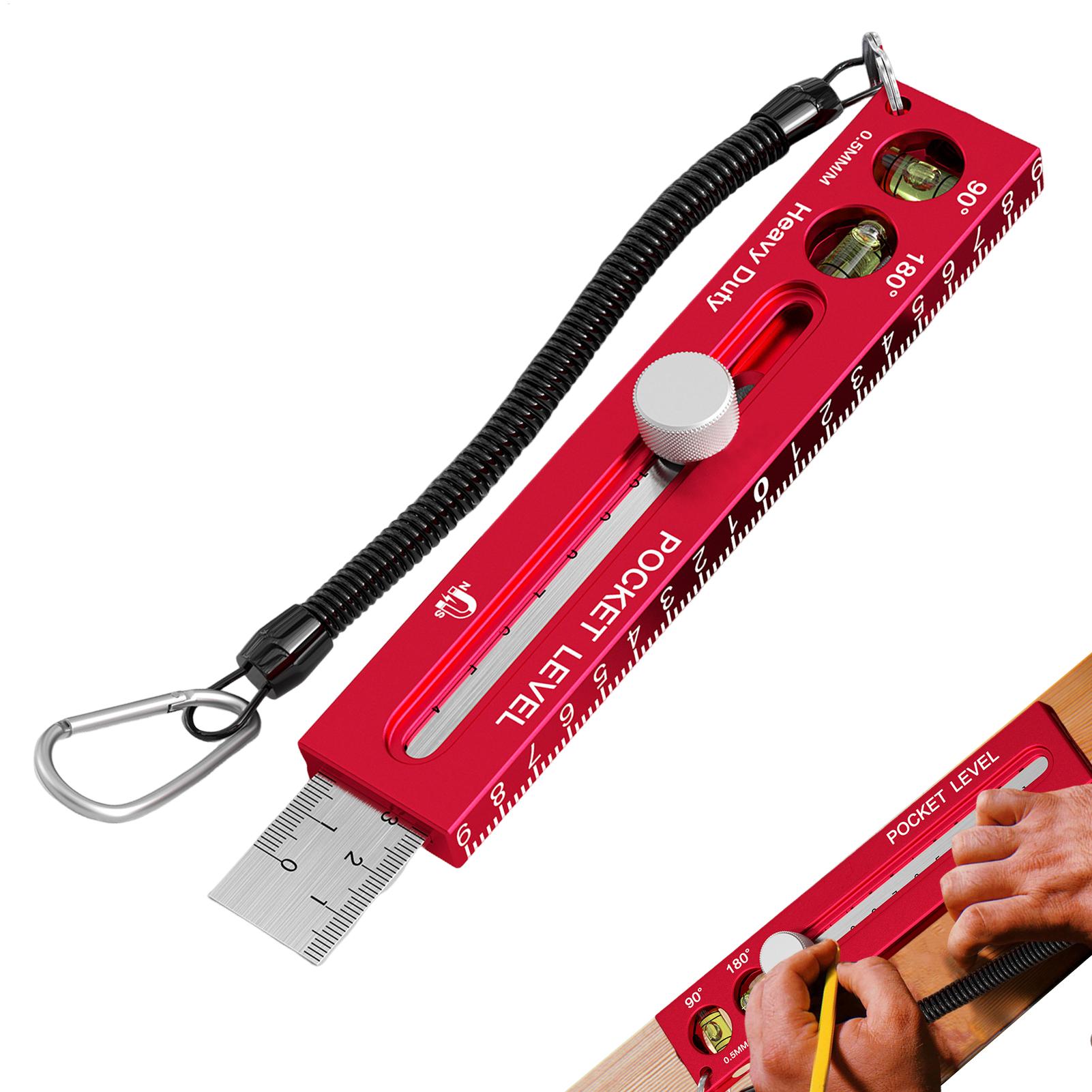 Marking Tools In Workshop - Penggaris Kayu Magnetik dari Aluminium Alloy,