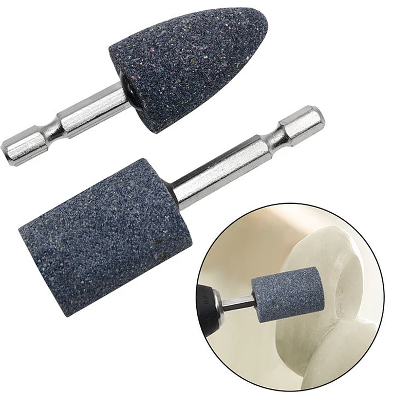 Sharpening Stone Whetstone - 2 Buah Set Kepala Roda Gerinda