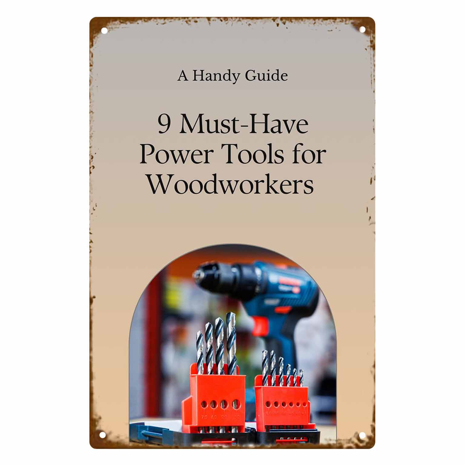 Tools For Woodworking Workshop - 2D FLAT 1pc 