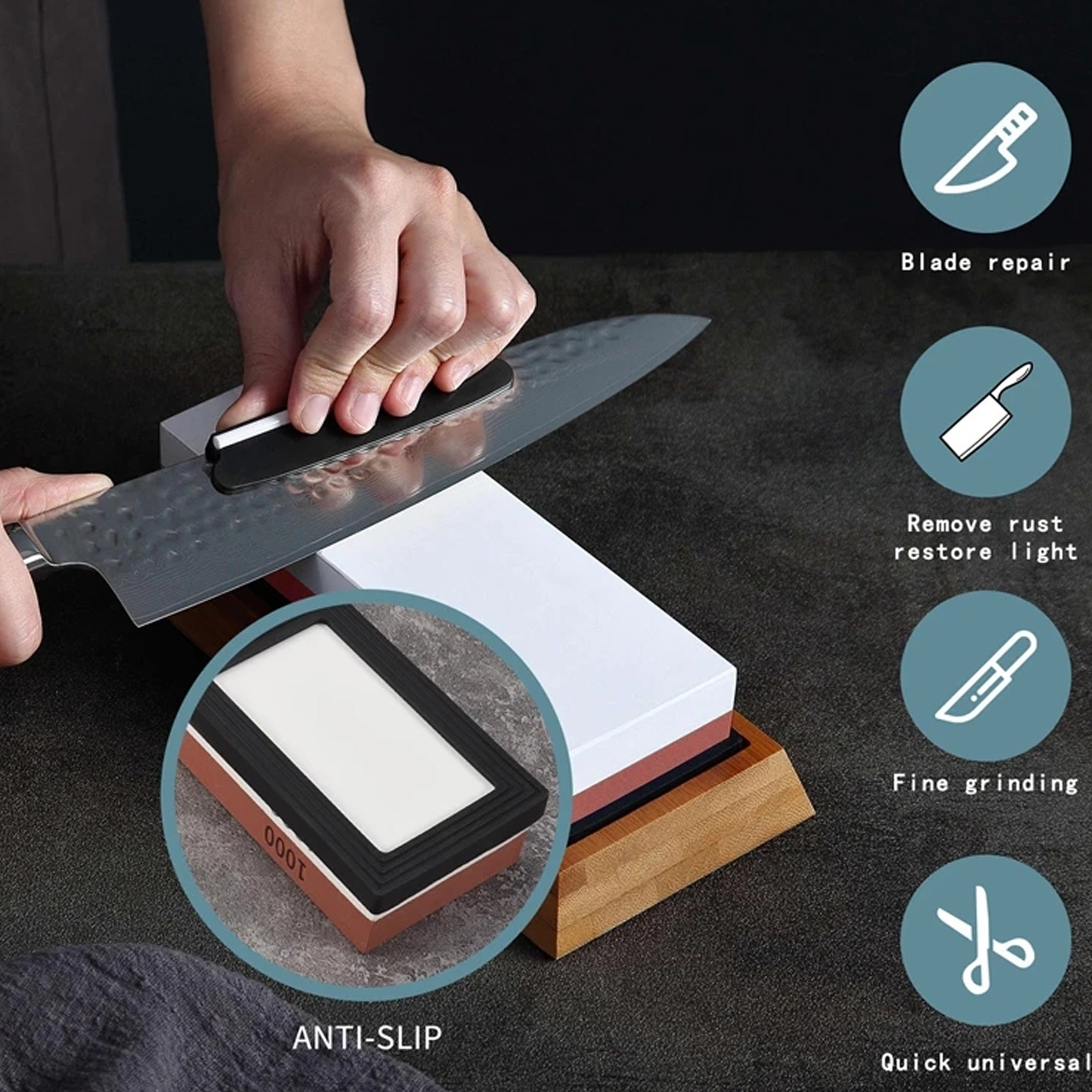 Batu Asahan Batu Asah Profesio - Sharpening Stone Whetstone ulasan dan harga