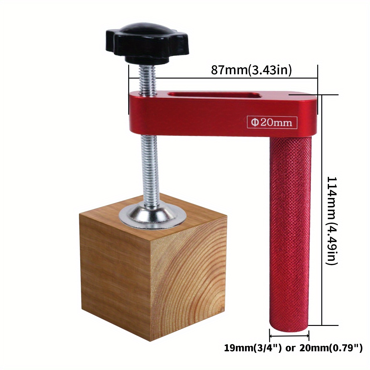 1 buah 19mm/20mm penjepit luba - Bench Dog Hole ulasan dan harga
