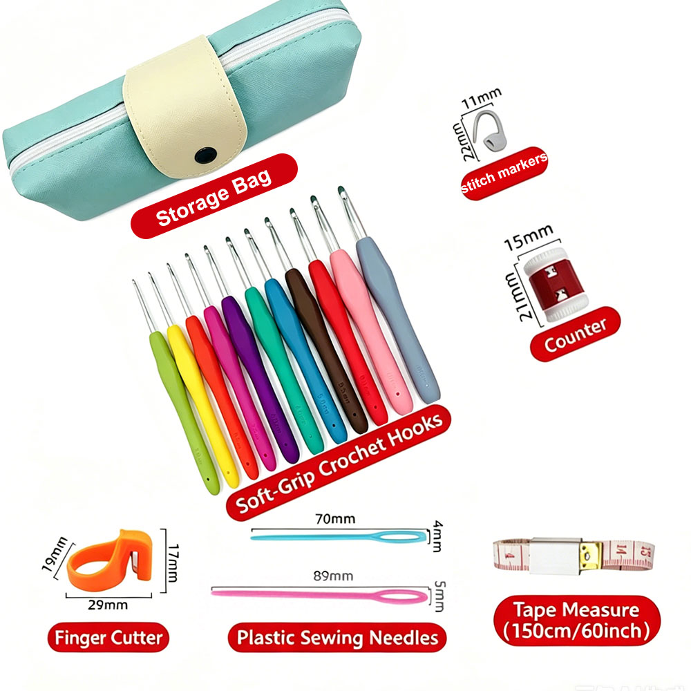 37pcs Set Jarum Rajut Crochet  - Workshop Tools Diy ulasan dan harga